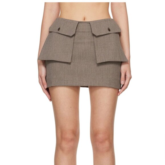 beaufille Dresses & Skirts - BEAUFILLE Brown Zeigler Miniskirt